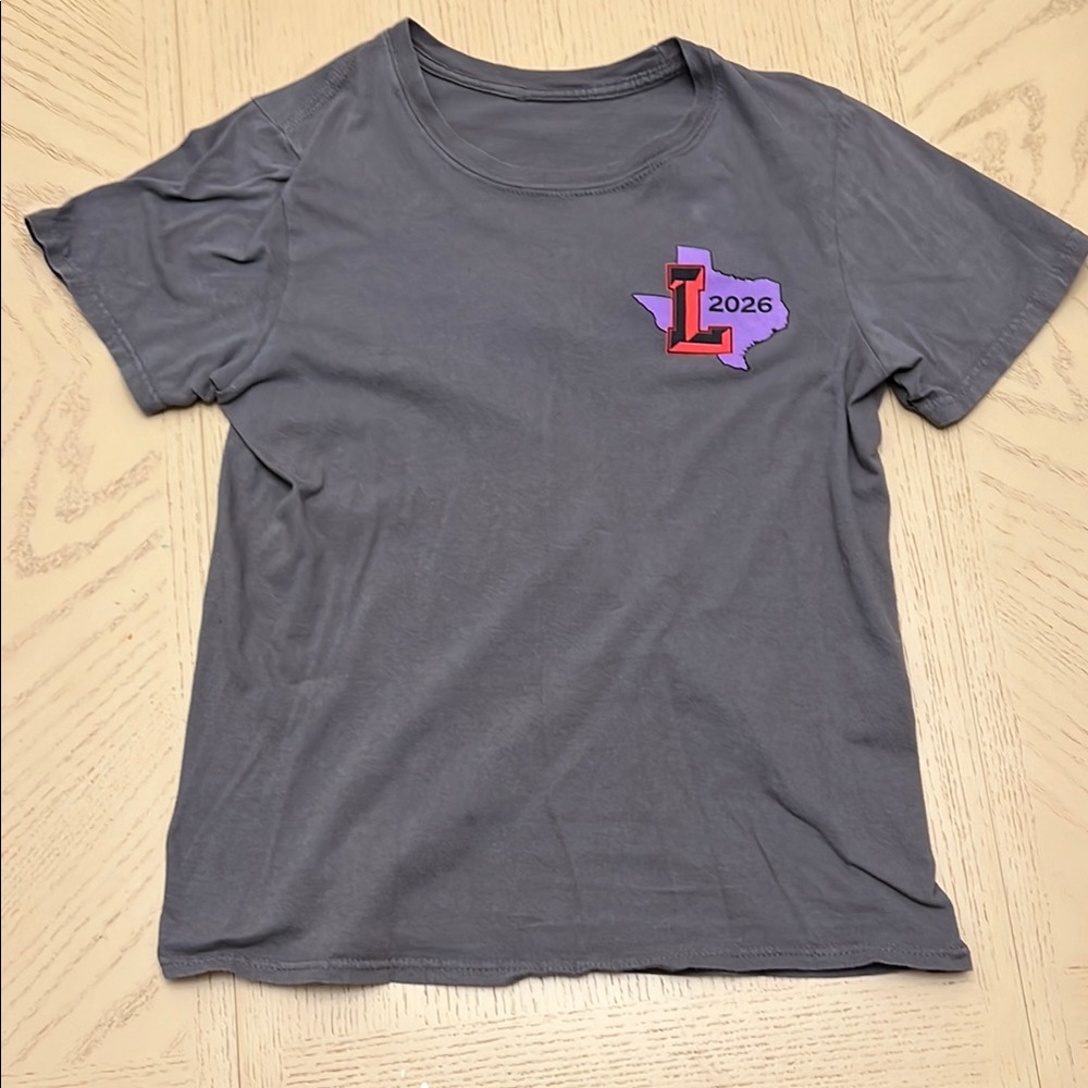 Gray T-Shirt with Texas 2026 Logo